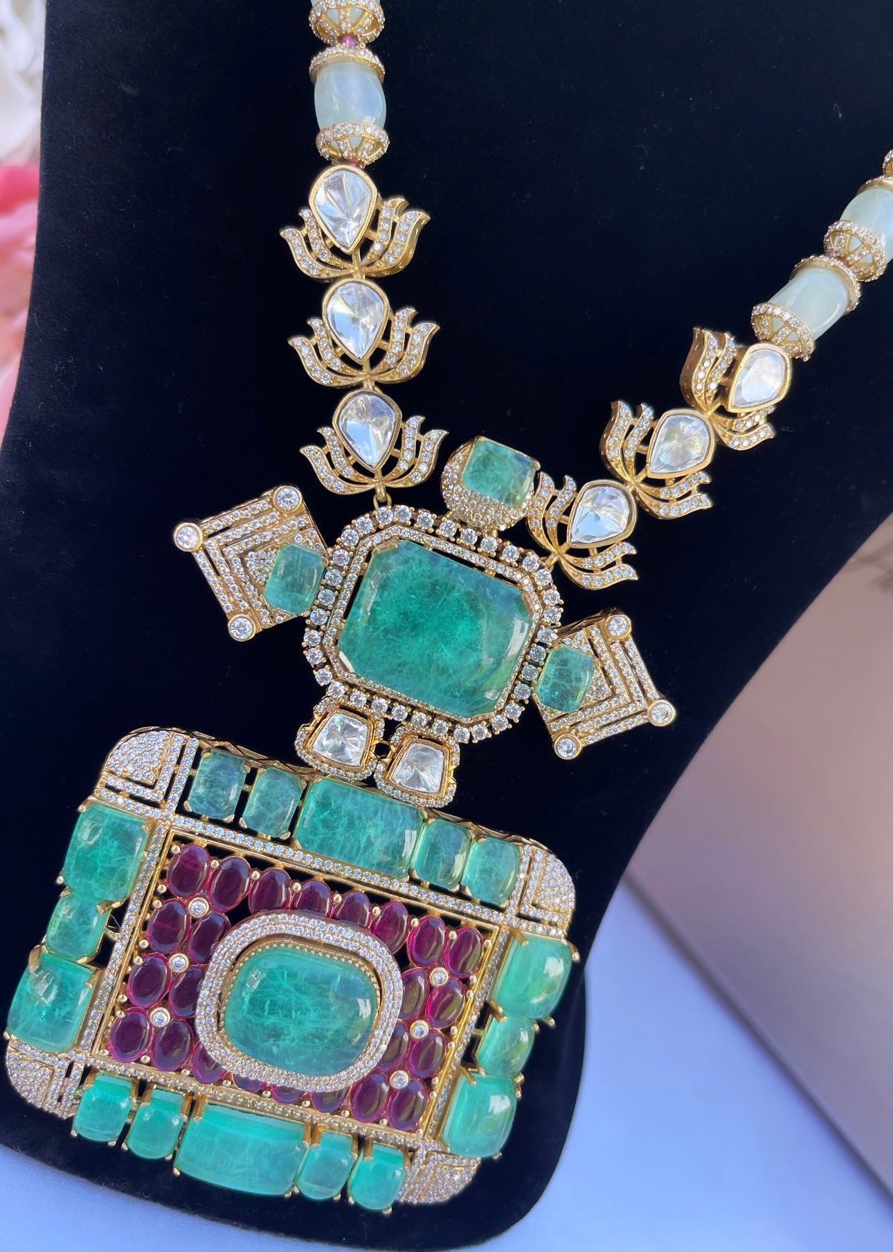 Moissanite Kundan Haar