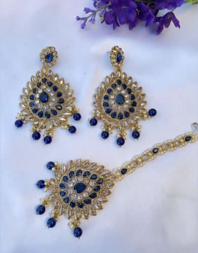 Preet Blue Tikka Set
