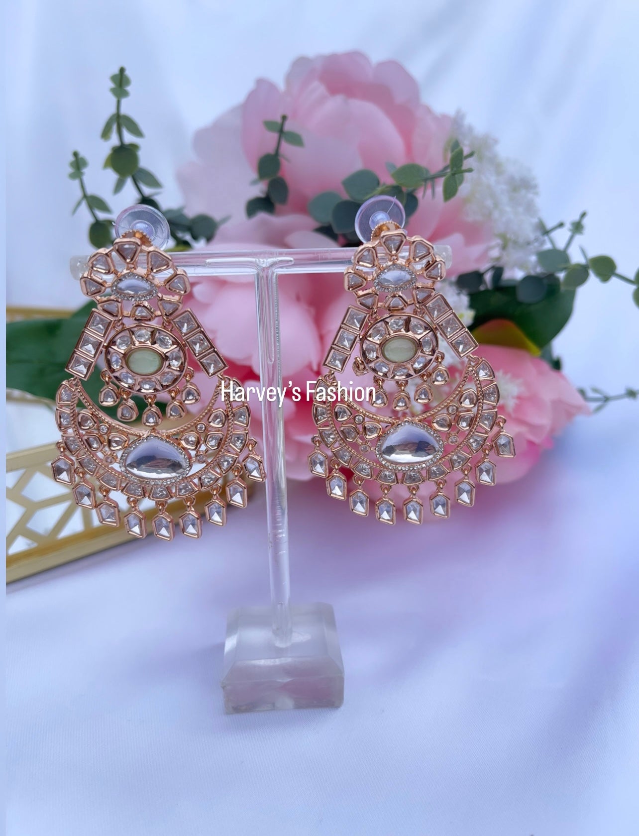 Gold/Mint Earring