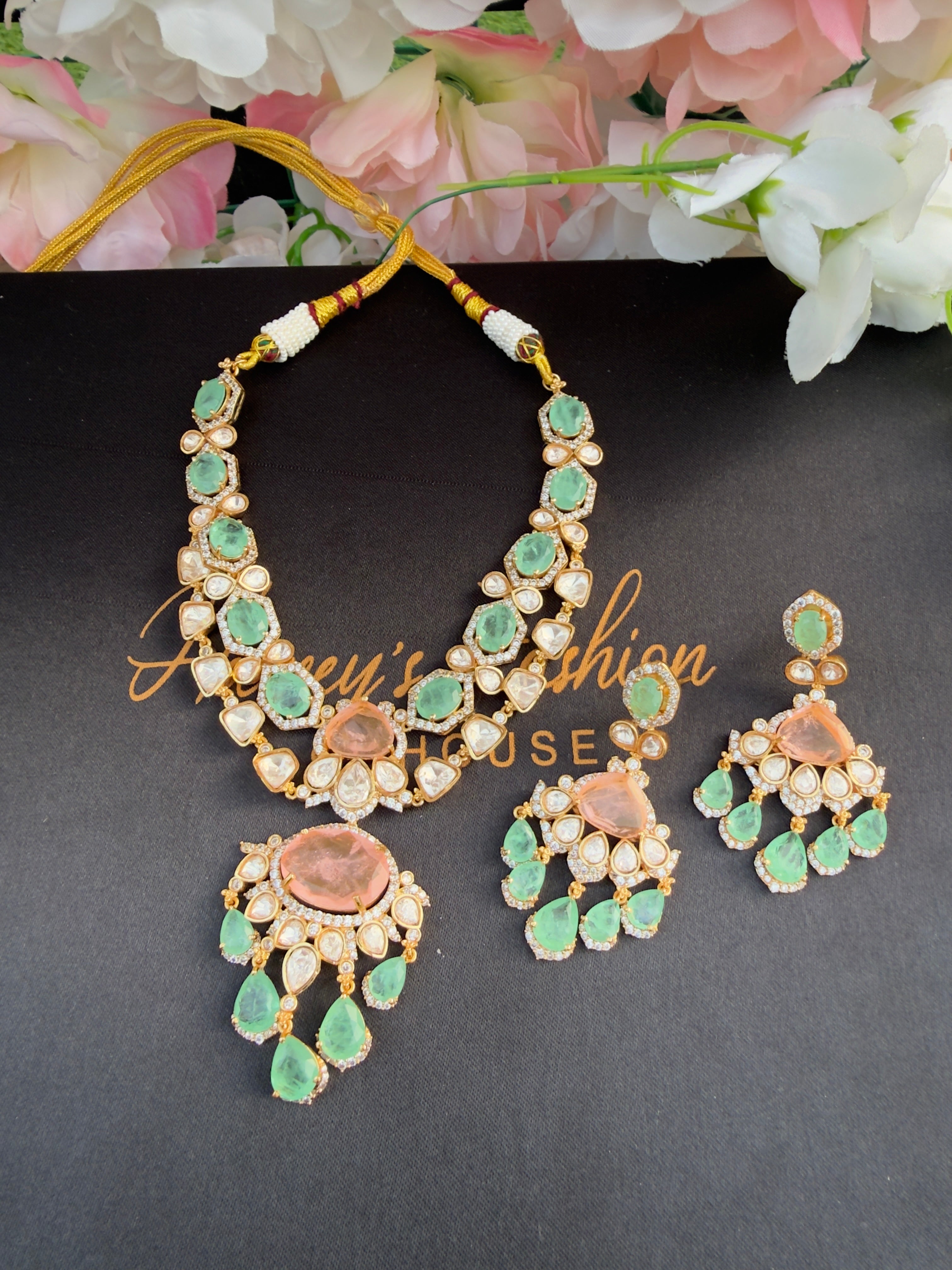 Moissanite designer necklace premium edition