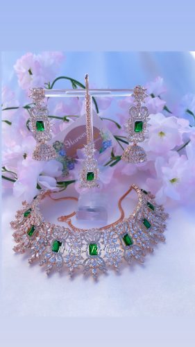 American Diamond Choker Set