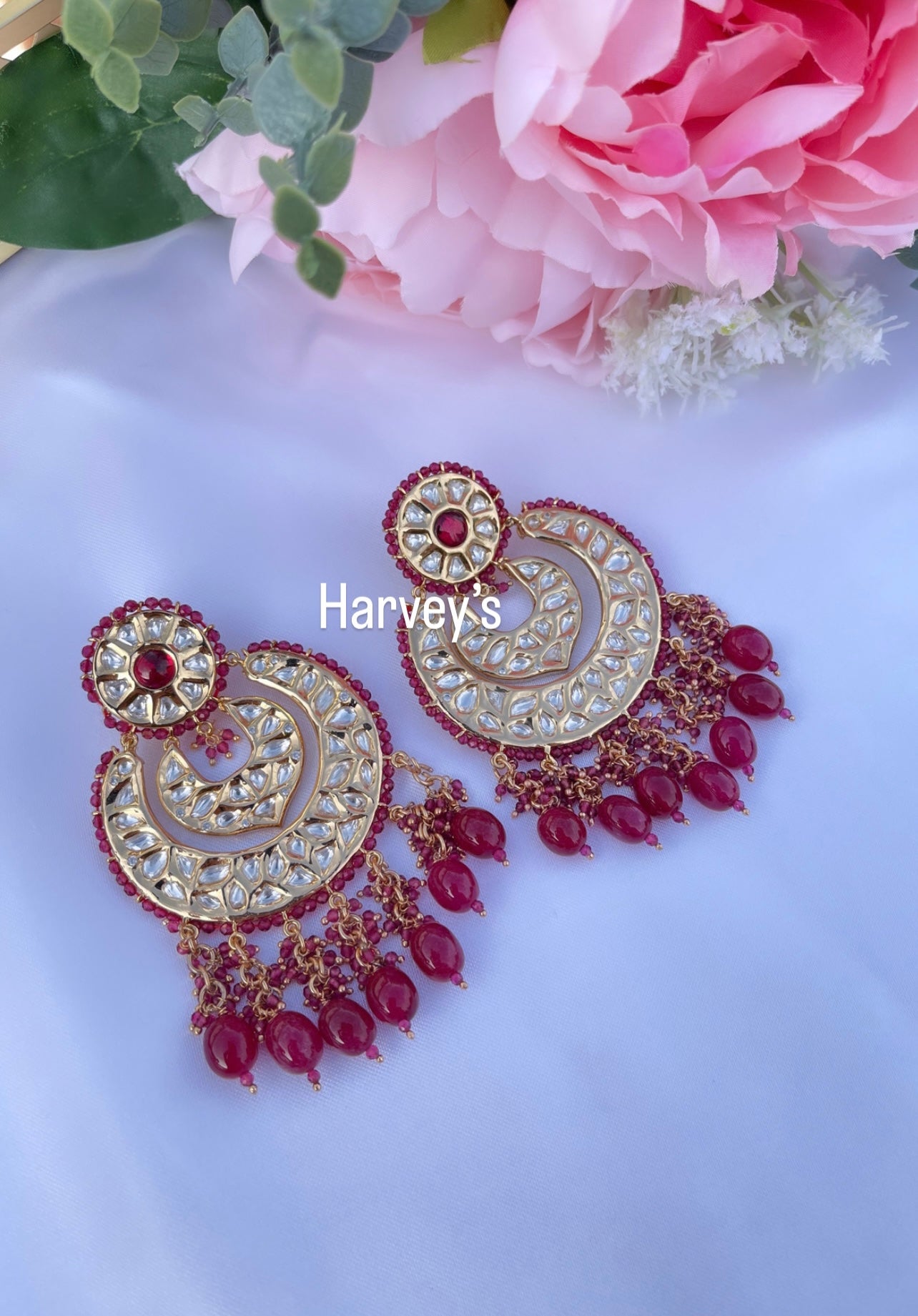 Neha Ruby Kundan Earring