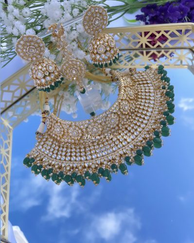 Harpreet Green Bridal Set