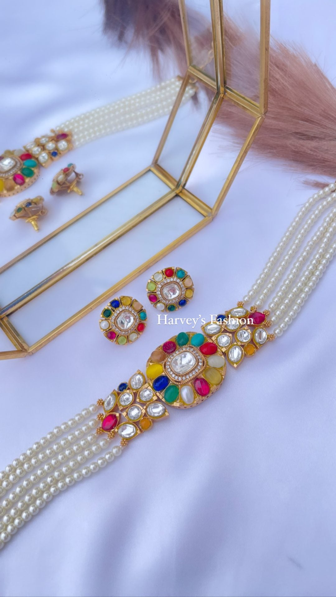 Multi Moissanite Choker Set