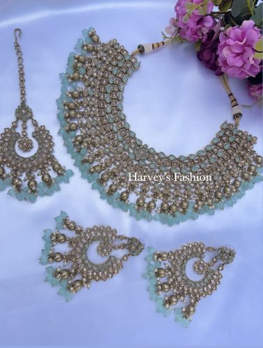 Jeevika Mint Bridal Set