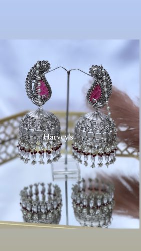 Oversized Silver Jhumke