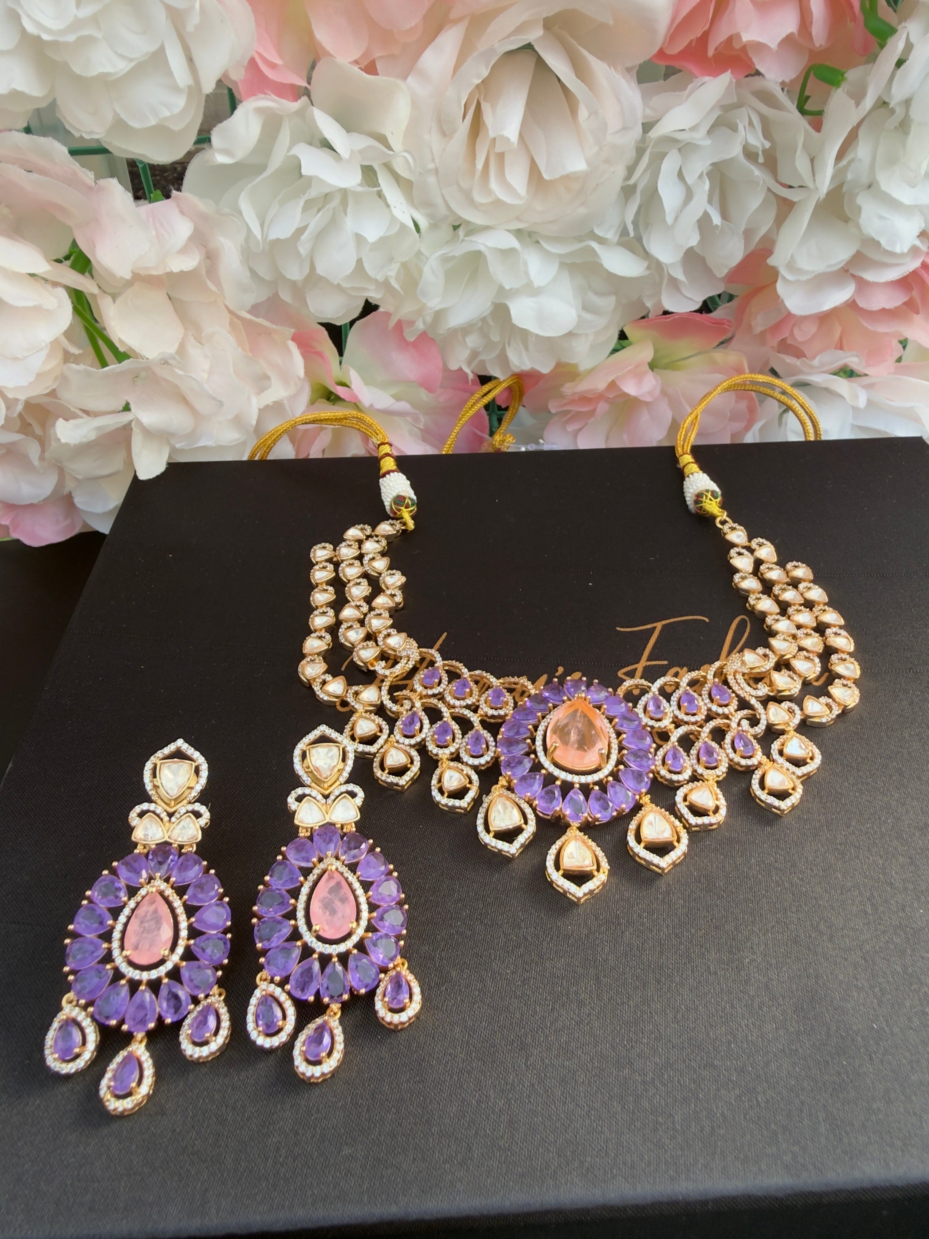 Moissanite designer necklace