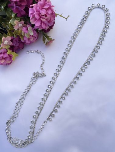 Haspira Silver Saree Belt