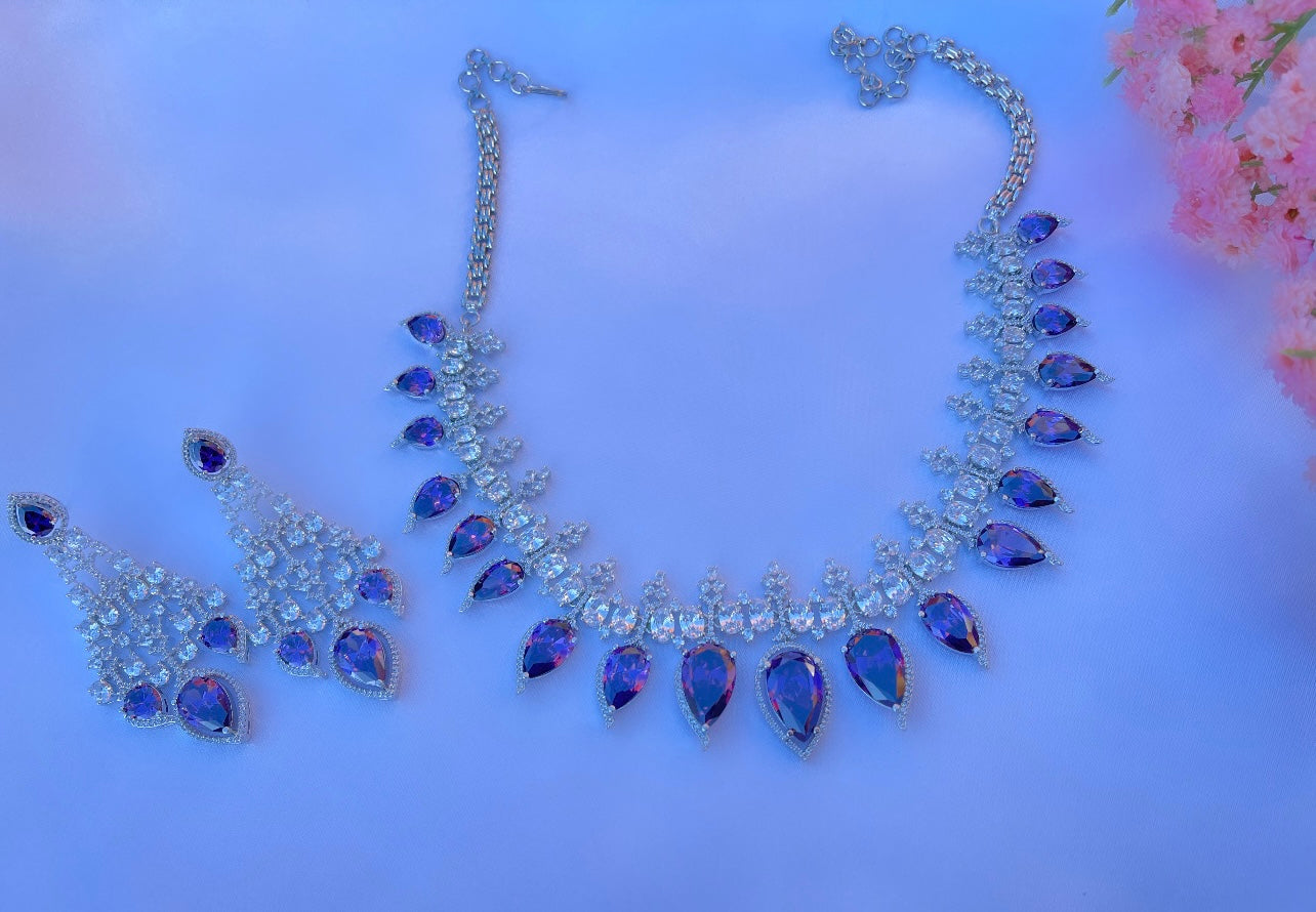 Purple American diamond Set