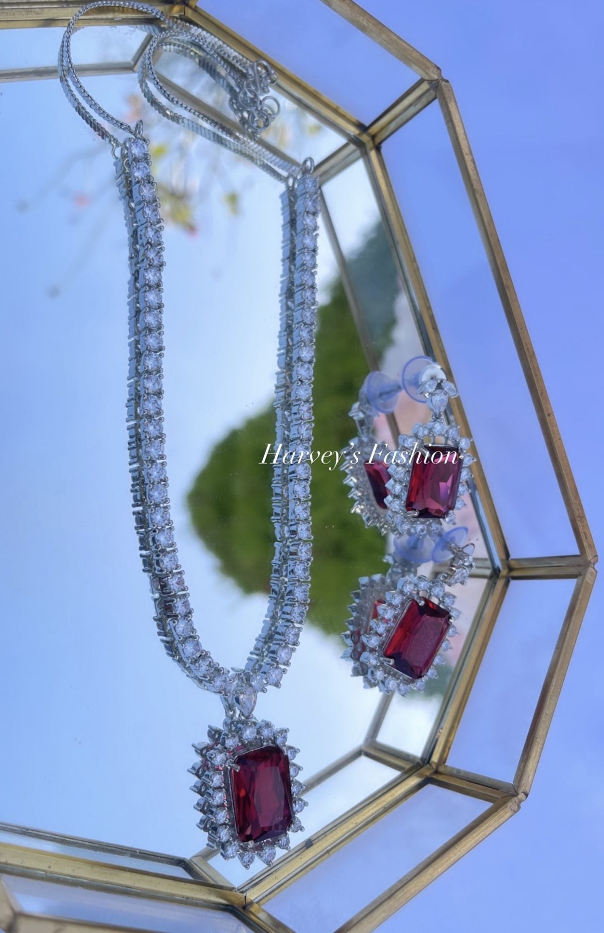 Simran Red Set