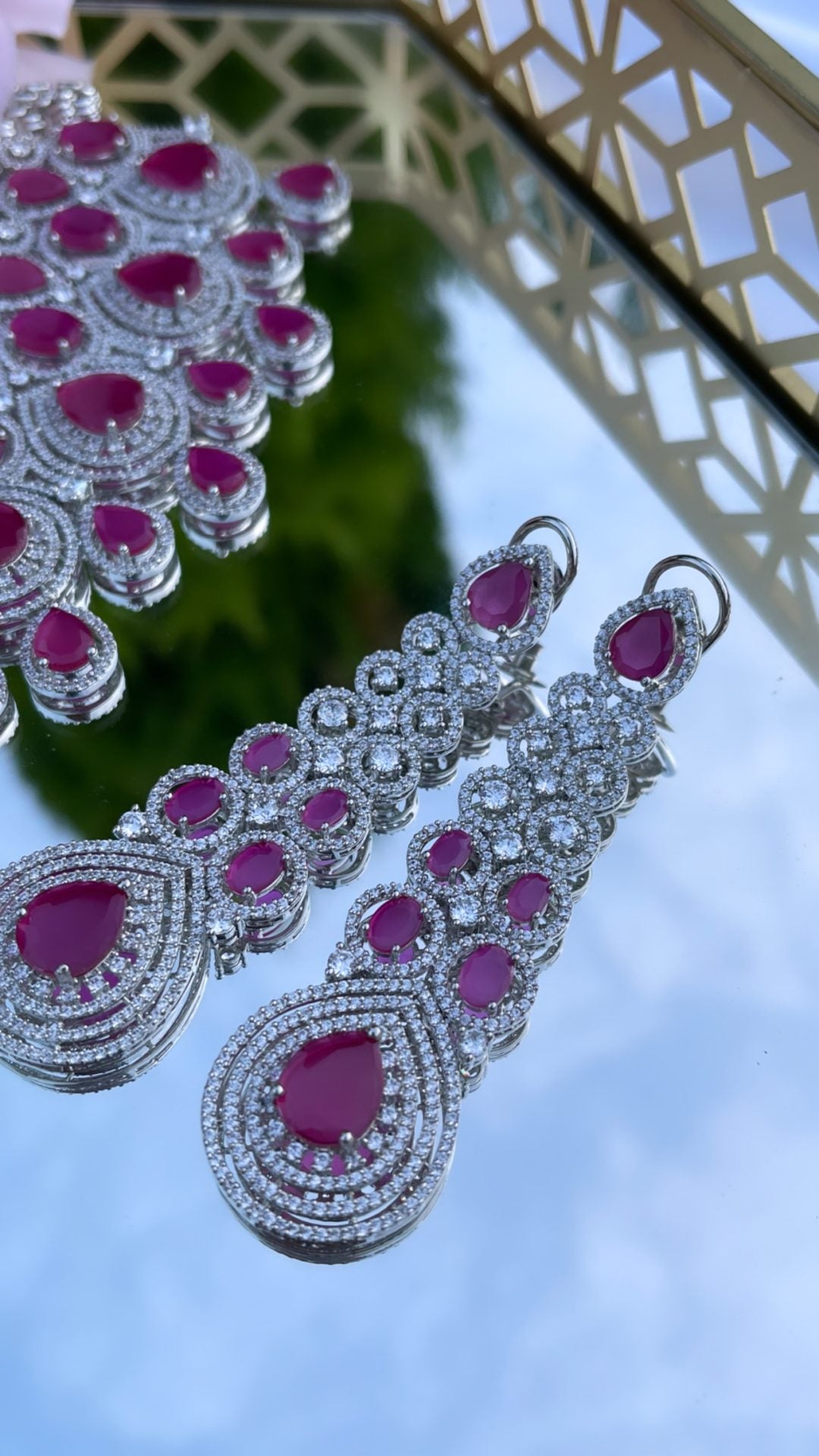 Priya Hot Pink/Silver