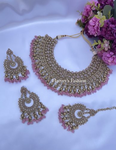 Jeevika Pink Bridal Set