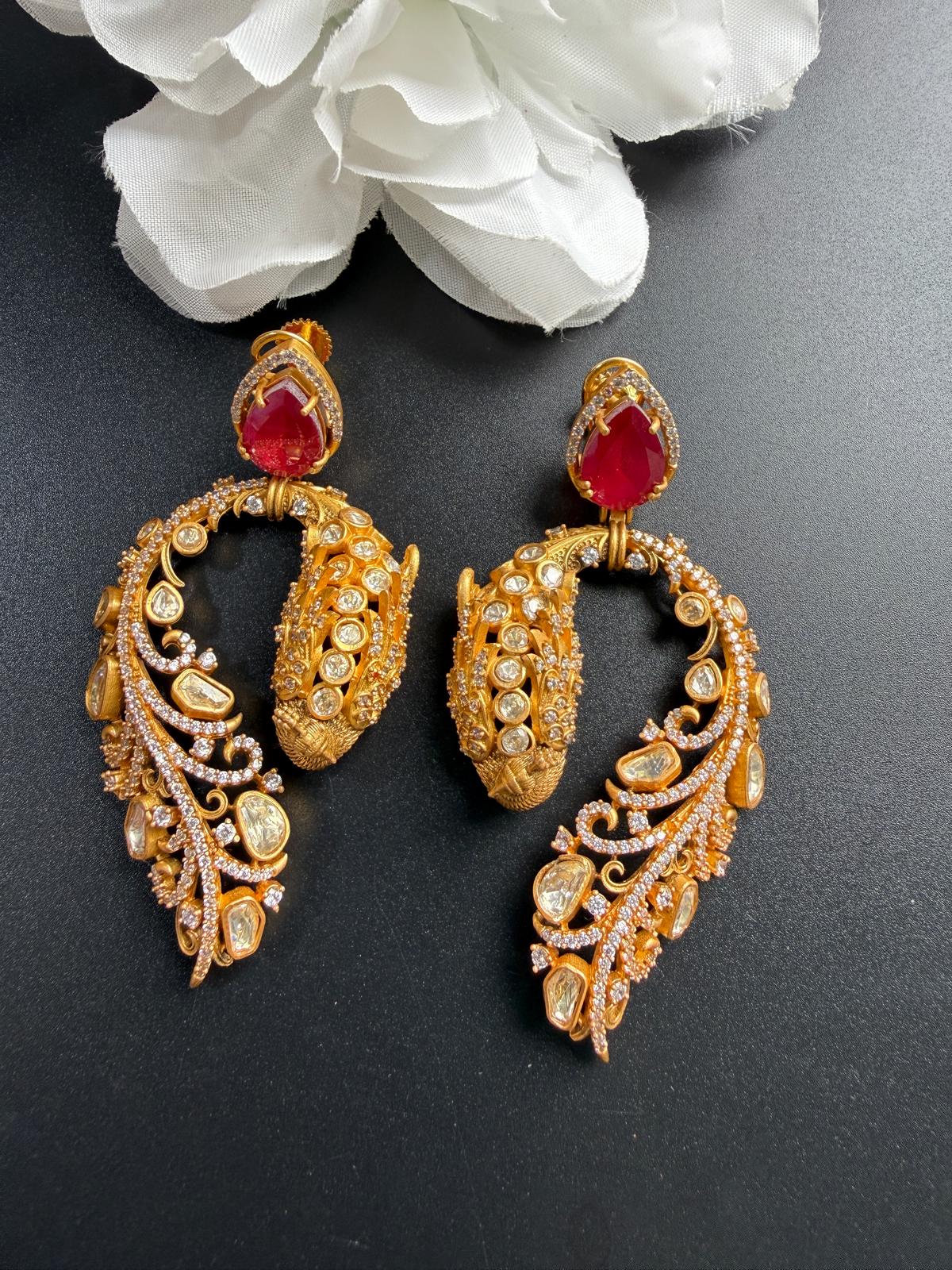 Premium quality red Earring