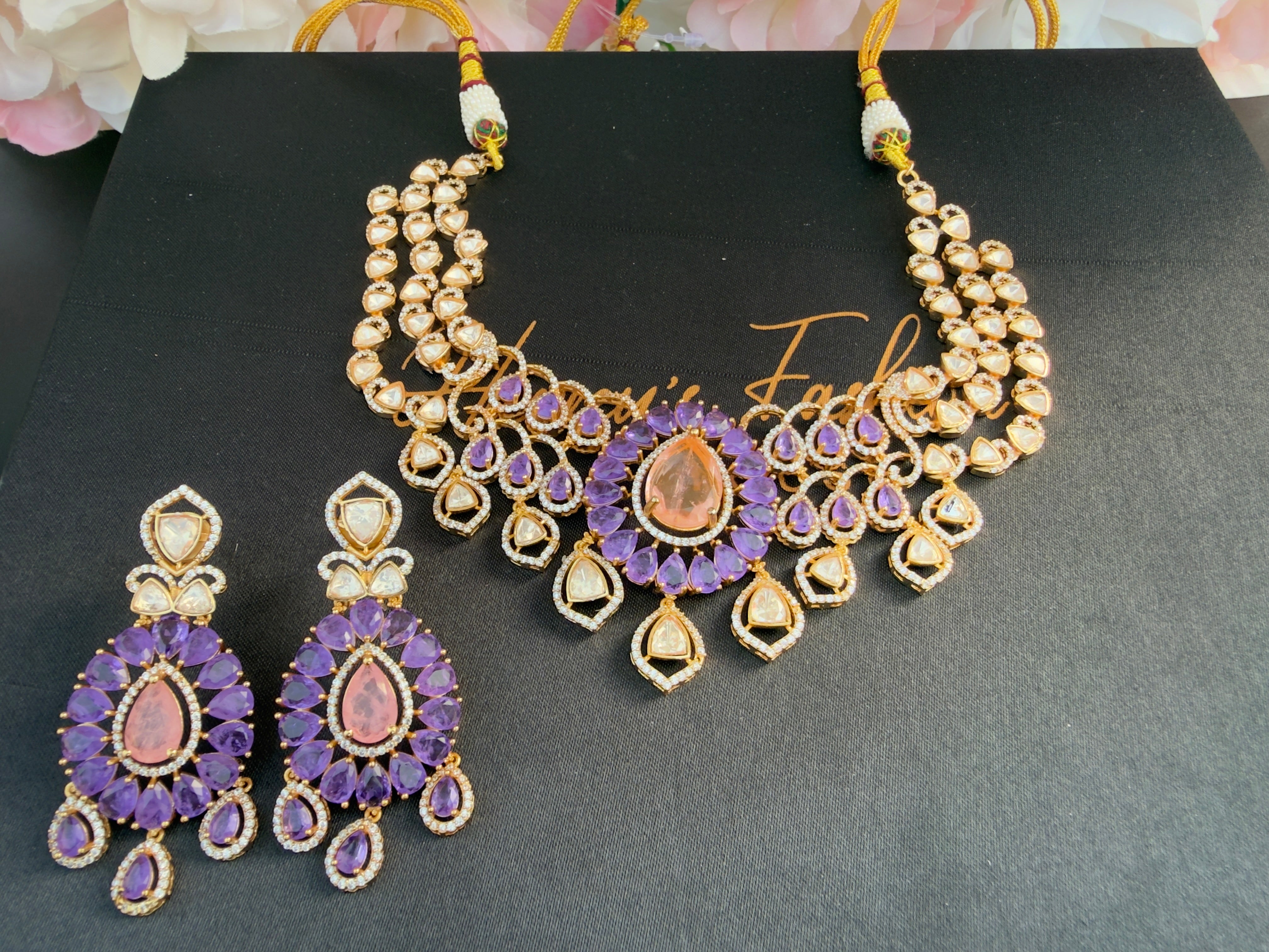 Moissanite designer necklace