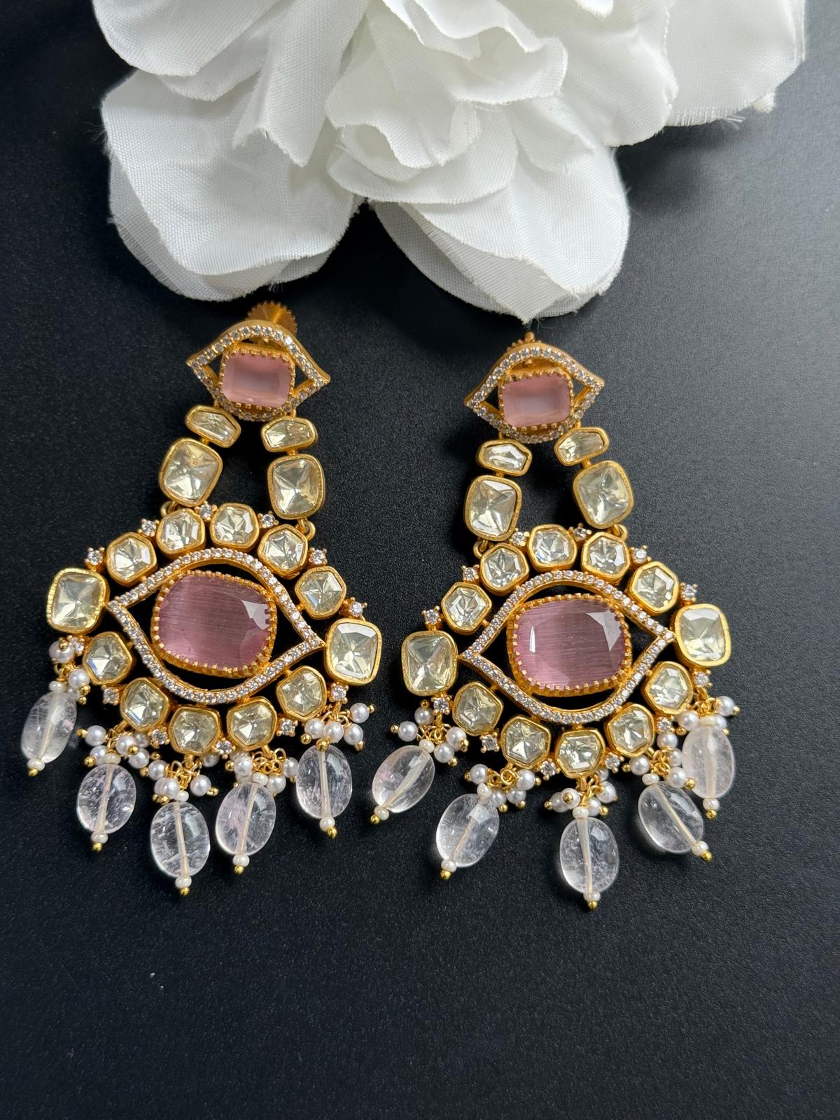 Jesika premium quality pink earring
