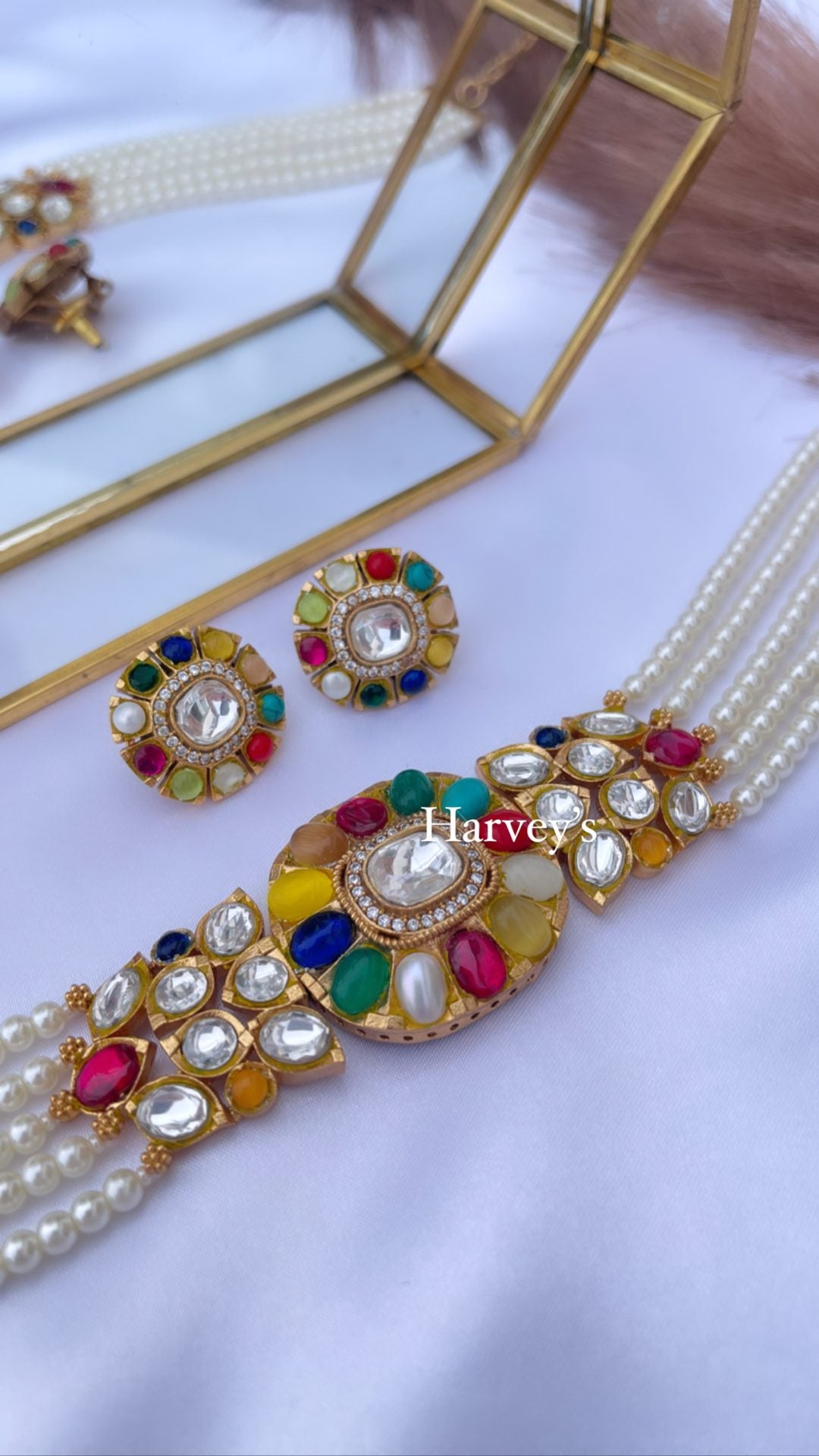 Multi Moissanite Choker Set