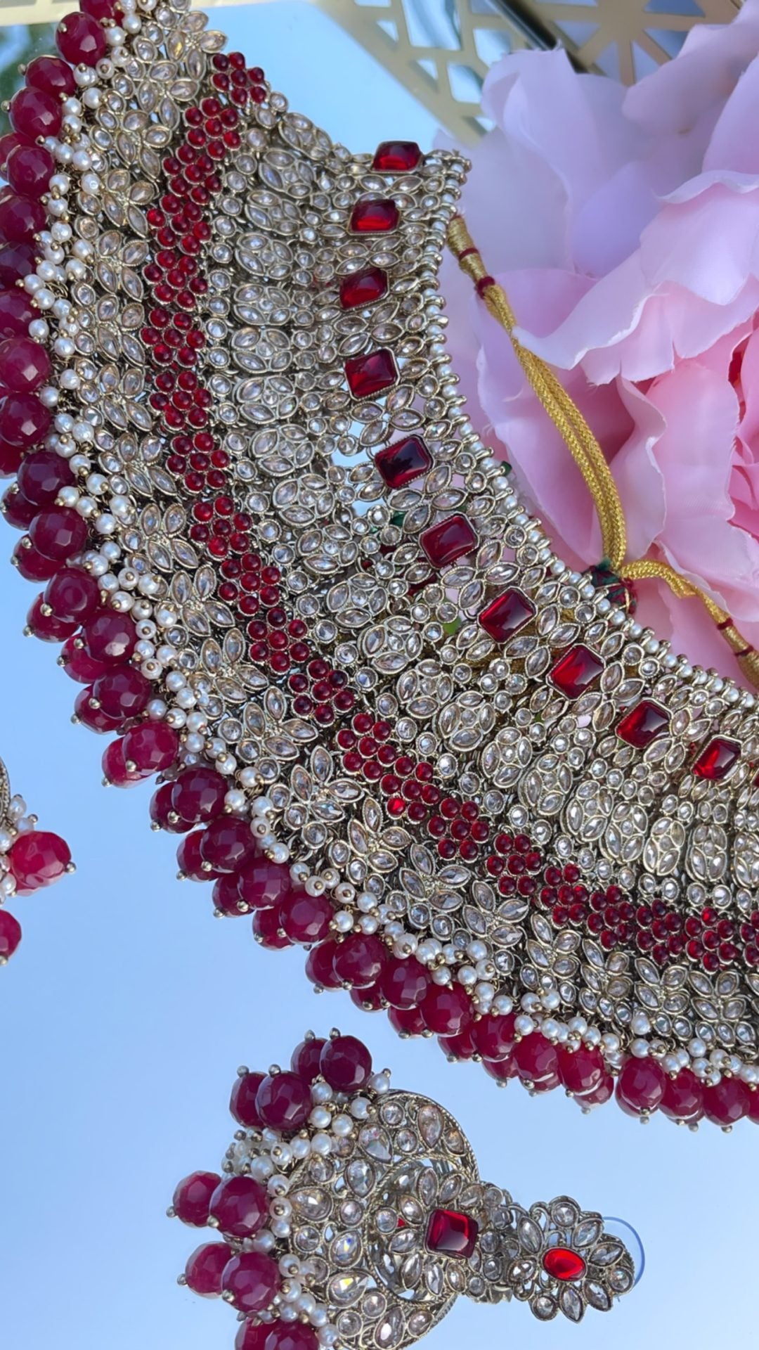 Noor Red Bridal Set