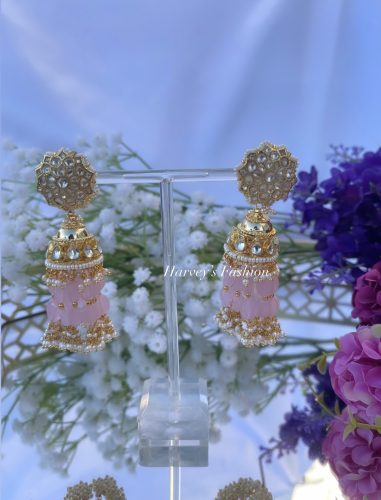 Pink Pachi Jhumki