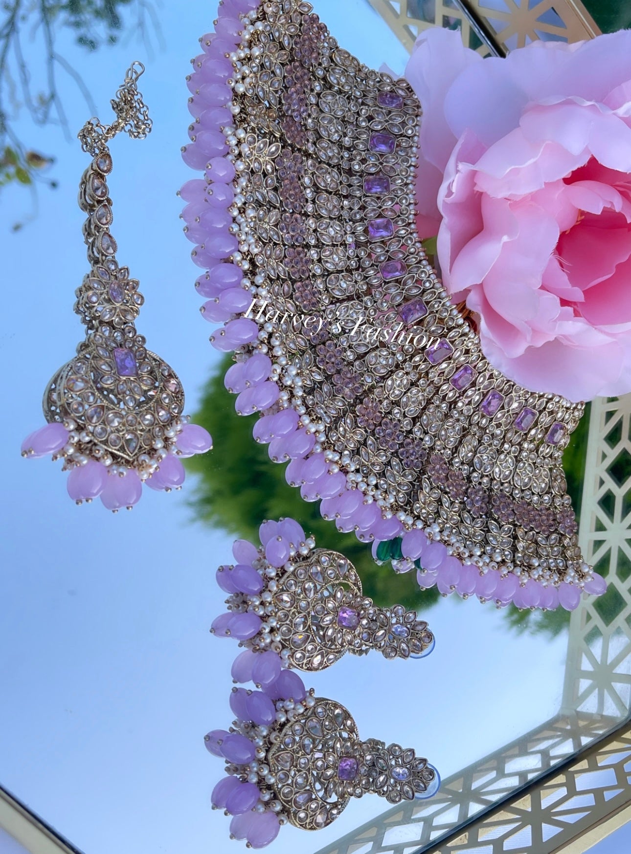 Noor Lavender Bridal Set