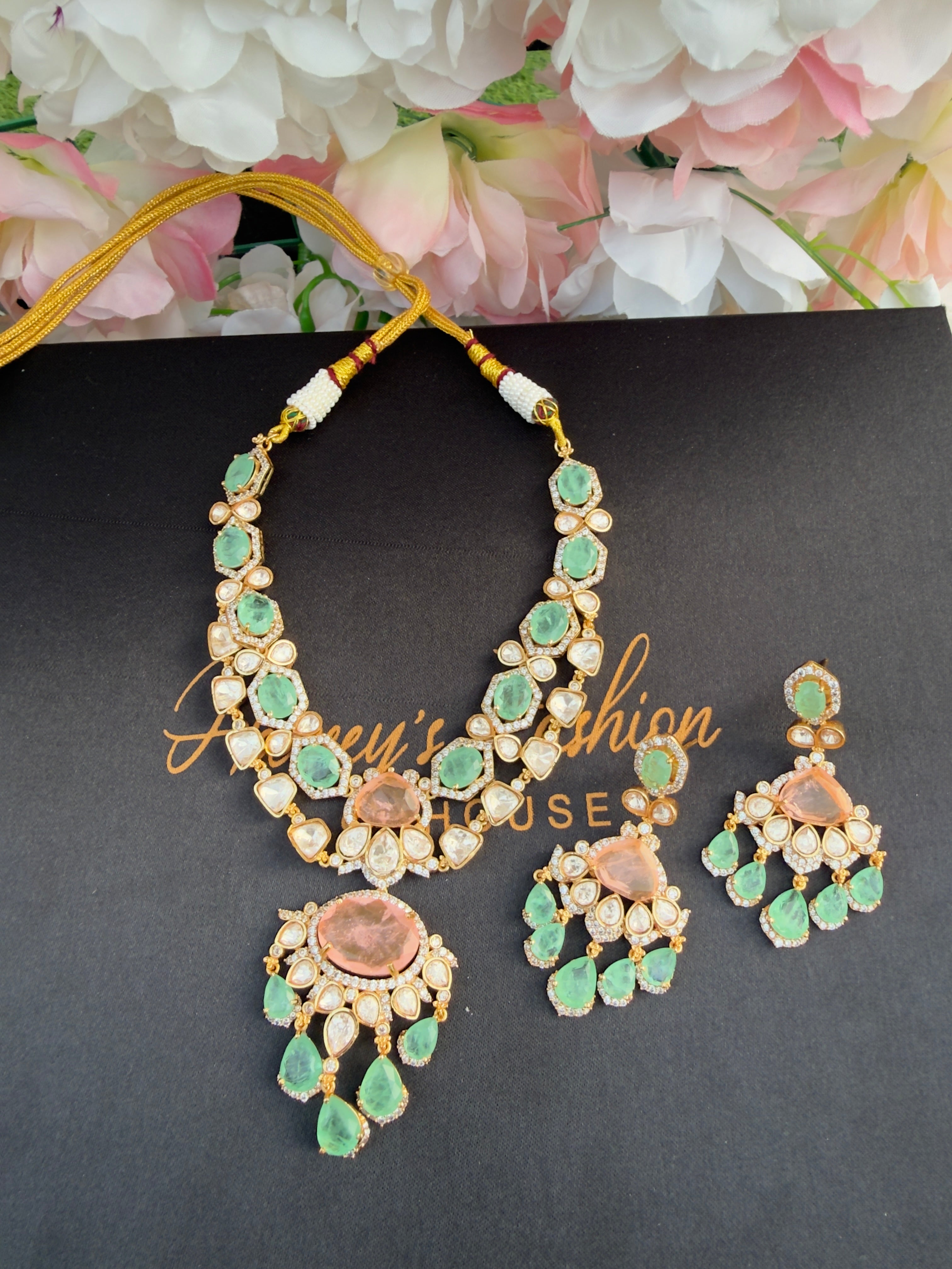 Moissanite designer necklace premium edition