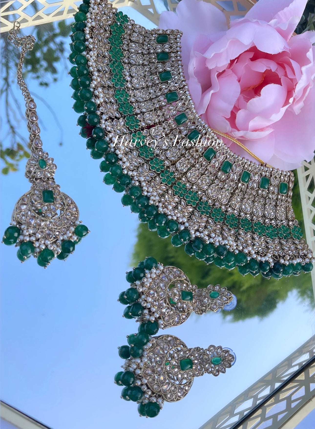Noor Green Bridal Set