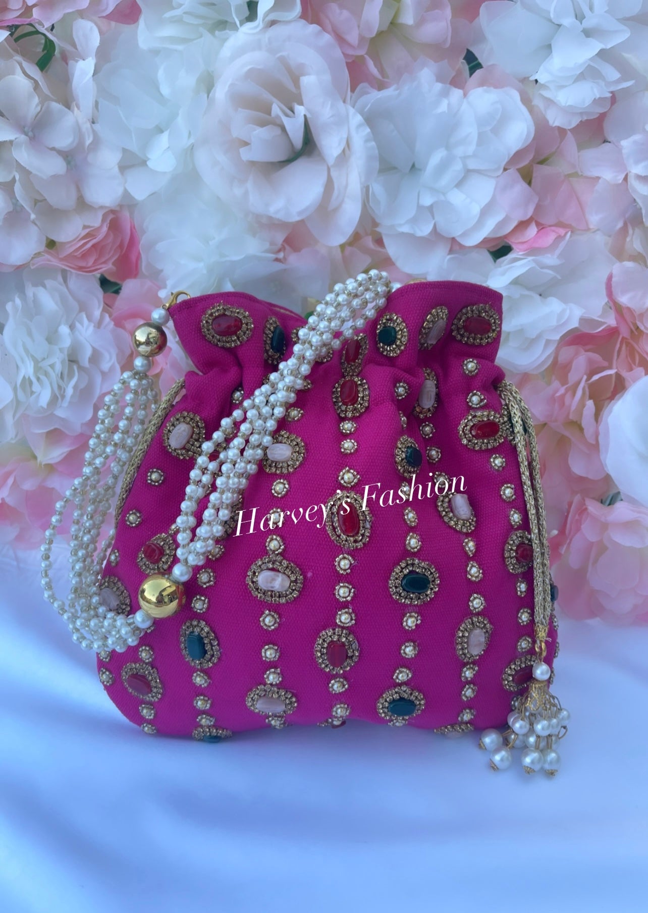 Hot Pink Potli Bag