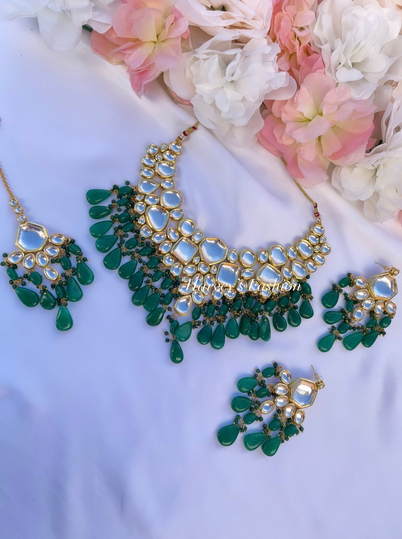 Green Kundan Bridal Set