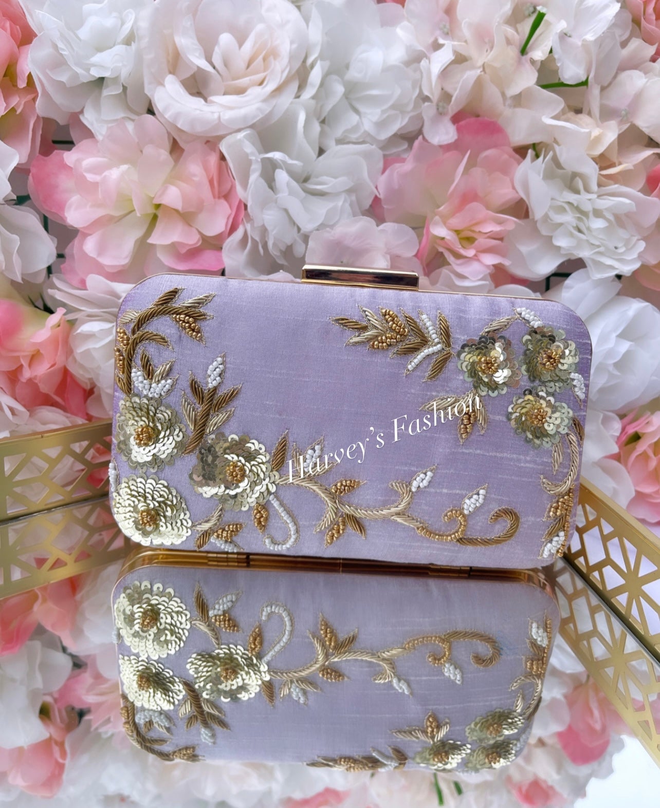 Lavender Clutch Bag