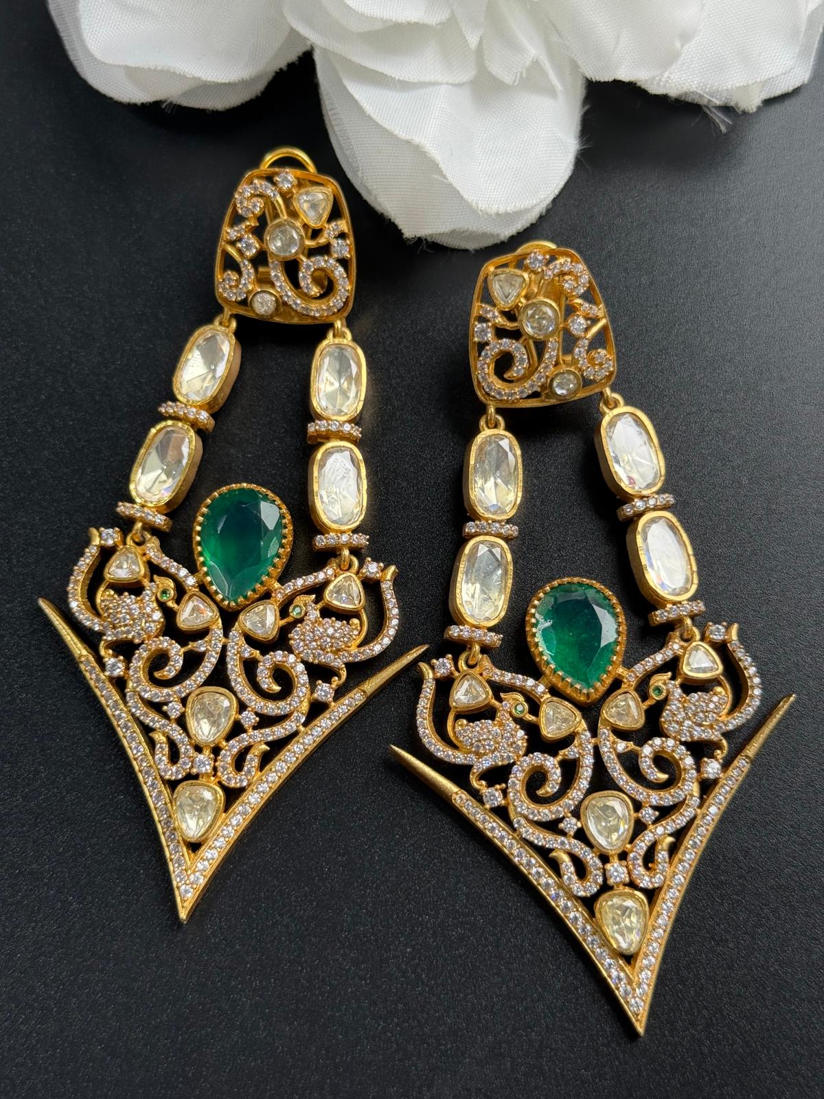 Reet green premium quality earring