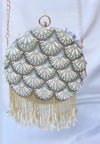 Round Mint Clutch Bag