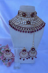 Heavy Red Kundan Set