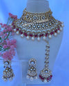 Heavy Pachi Kundan Red Set