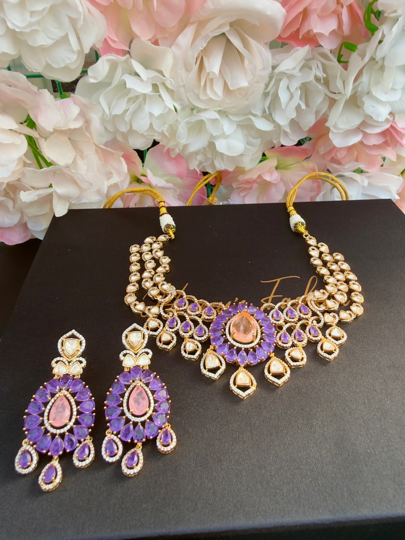 Moissanite designer necklace