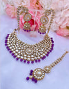 MAHI Purple Necklace Set