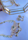 Chahat Kundan White/Green Choker Set