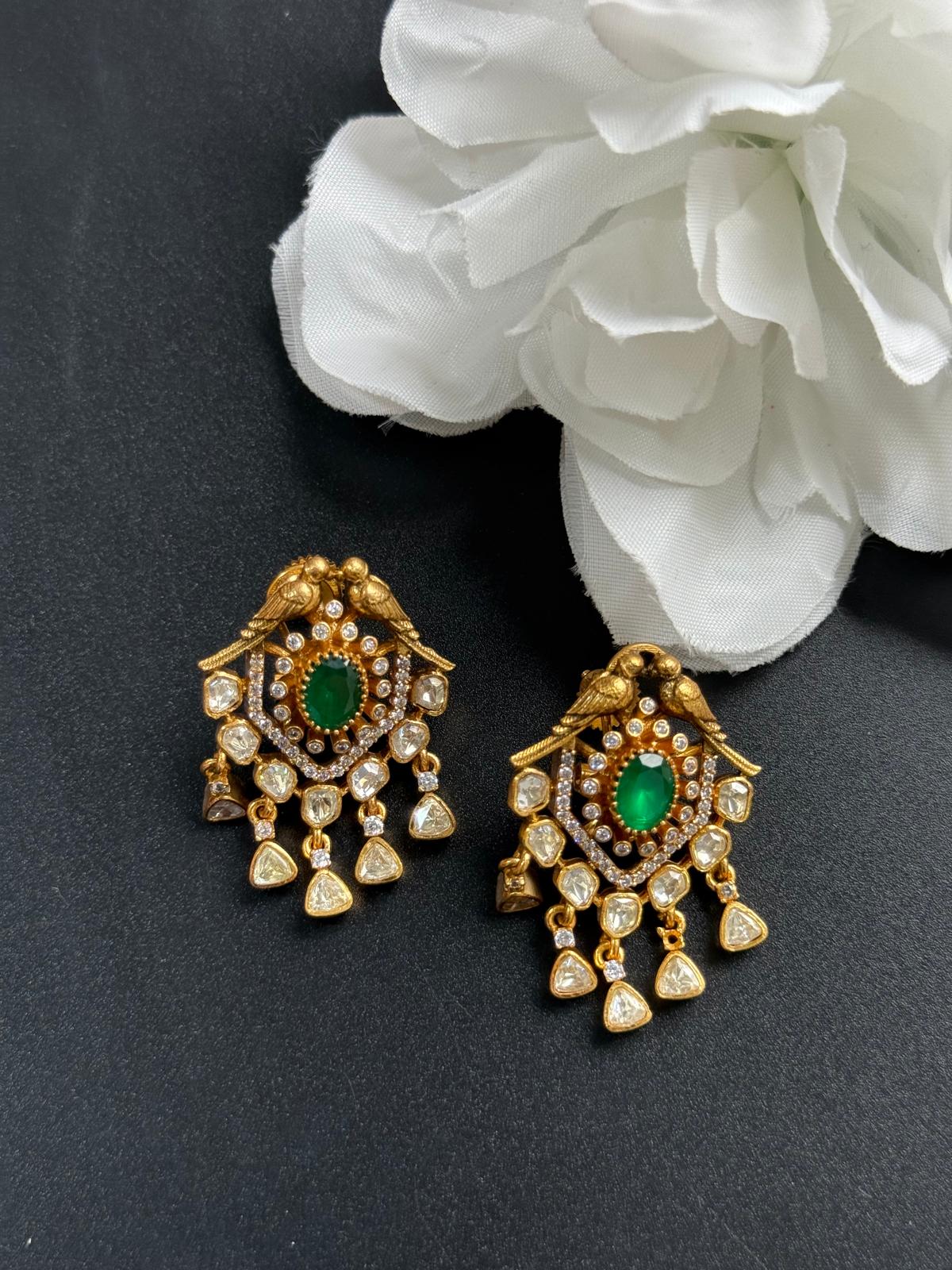Premium quality green earring