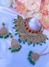 Tavneet Green Bridal Set