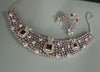 Rose cut stone necklace