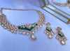 Khushi Uncut Kundan Green Necklace Set