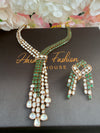 Moissanite designer necklace set