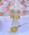 Preet Yellow Jhumki Tikka Set