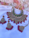 Tavneet Red Bridal Set