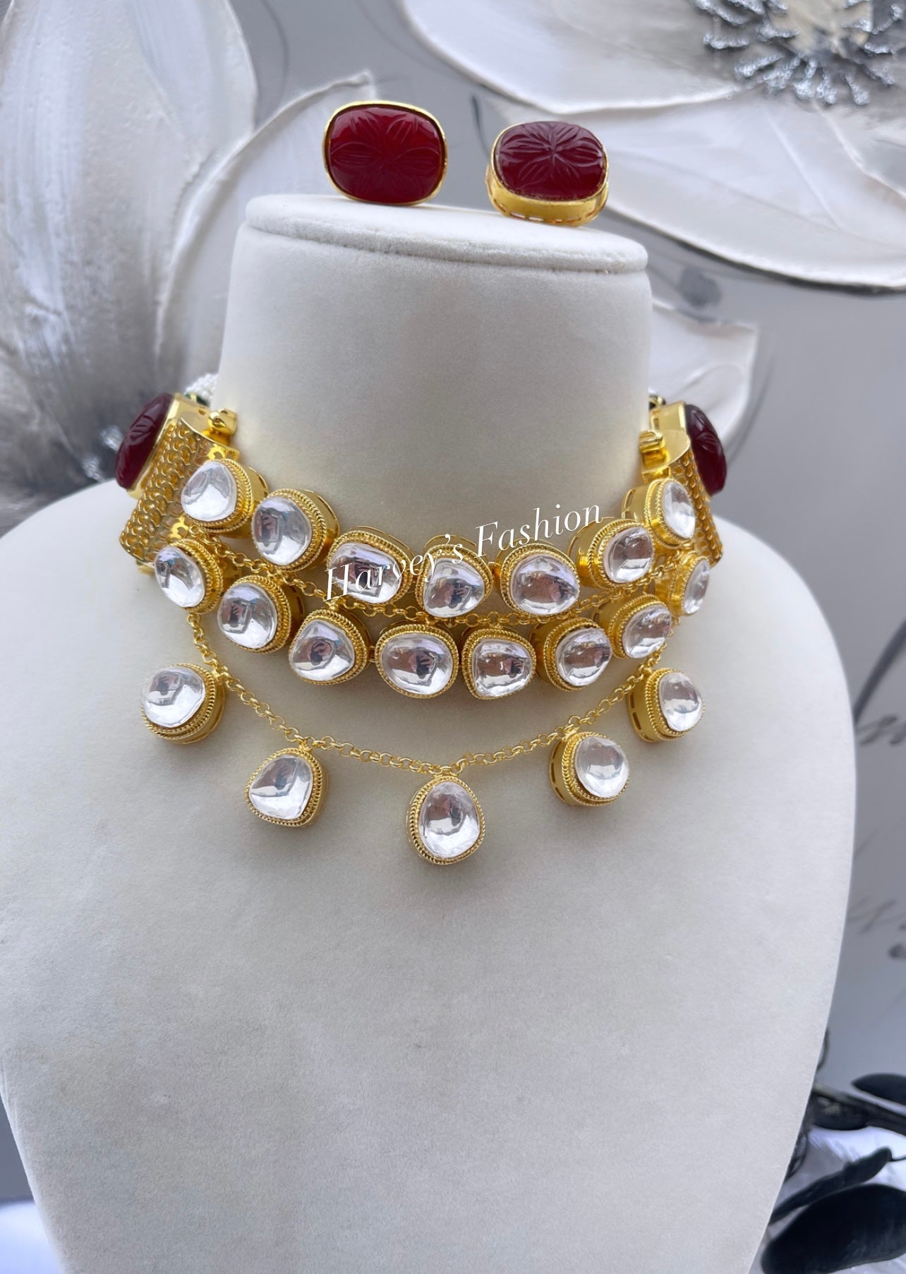 Gold Kundan Choker Set