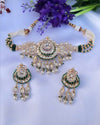 Suman Green Kundan Set