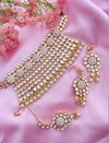 White Kundan Set