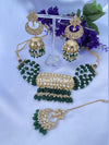 Harveer Green Kundan Set