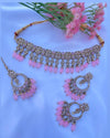 Simrat Baby Pink Polki Choker Set