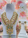 Premium quality Pachi Kundan doublet stone set