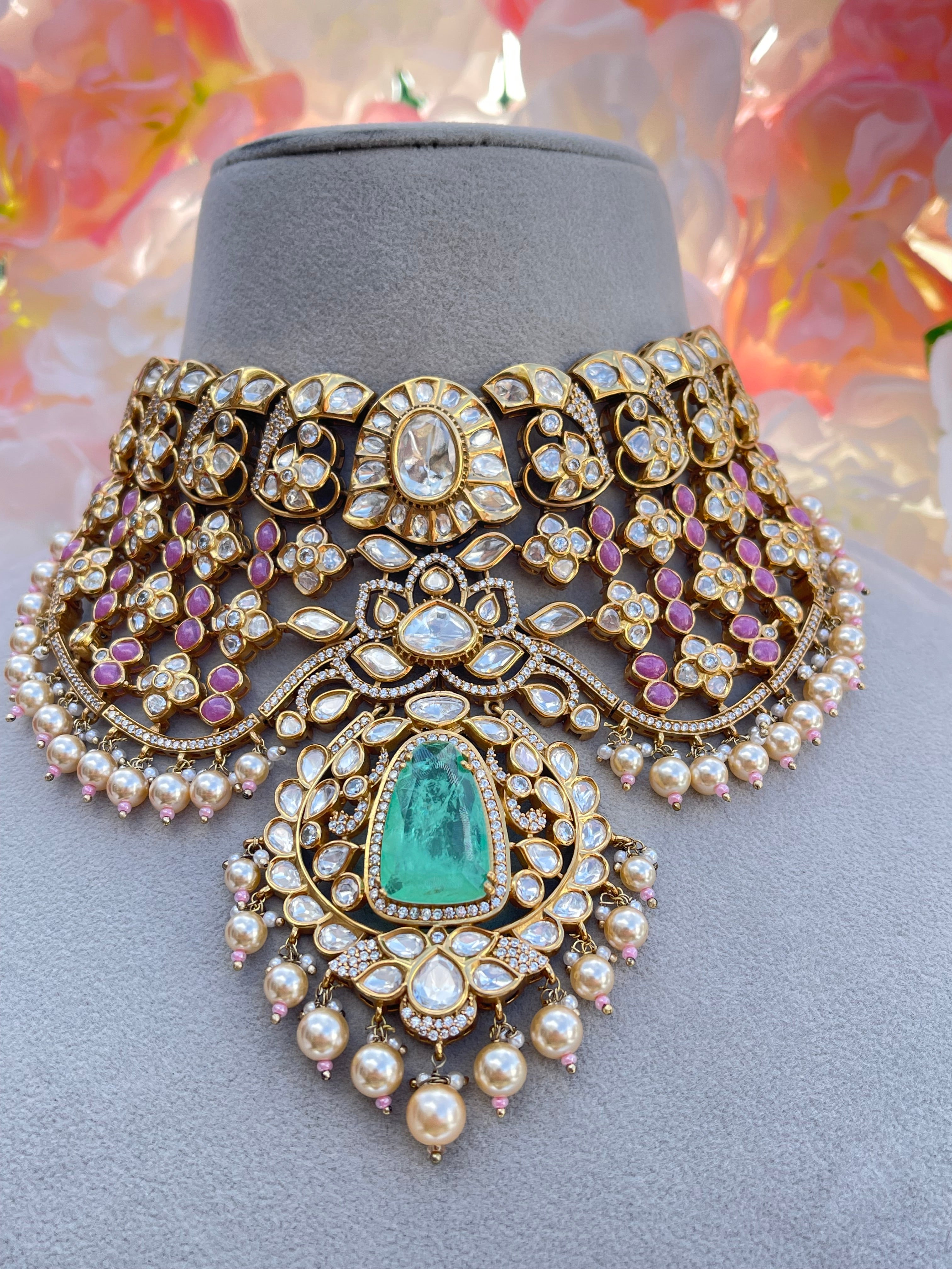 Premium quality Kundan doublet stone