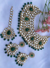 Dilreet Green Heavy Kundan Set